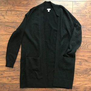Nordstrom BP Black Longline Cardigan